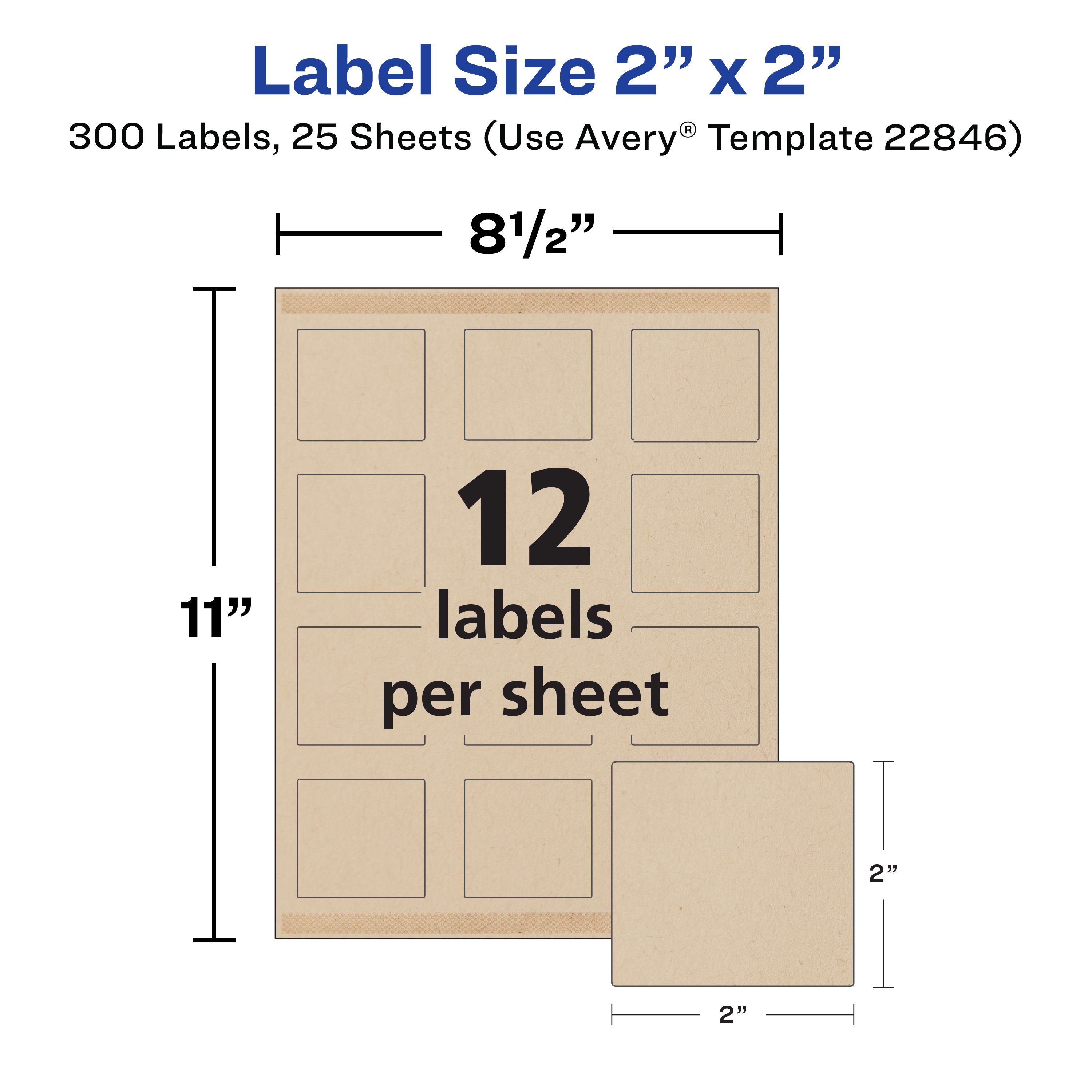 Kraft Brown Labels, 2